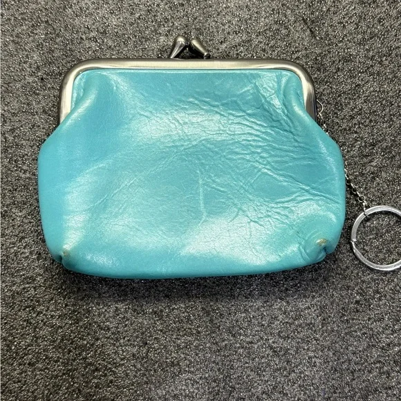 Patricia Nash Blue Leather Clutch Wristlet - Picture 2 of 6